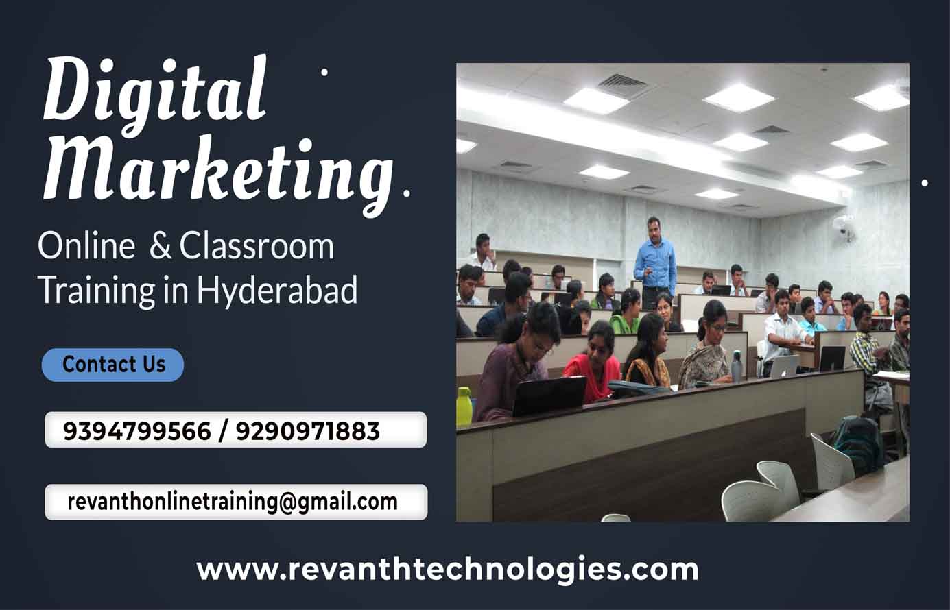 digital marketing online and classroom